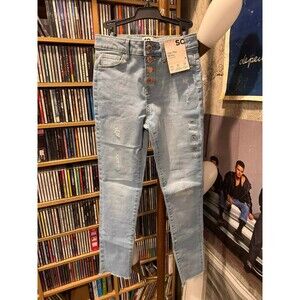 NWT!! So Girls high Rise Skinny +Superstretch jeans size 8
